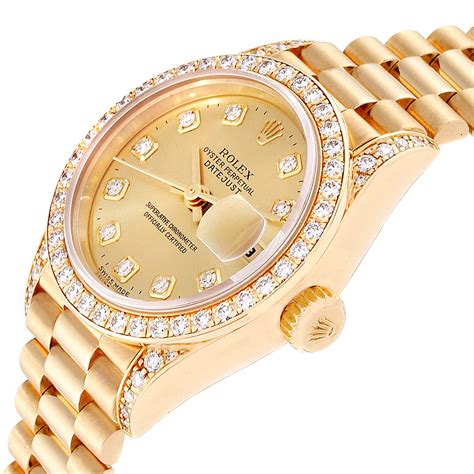 rolex womens gold watch